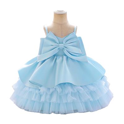 0-2 Years Flower Baby Girls Wedding Birthday Bownot Dresses Clothing Toddler Kids Princess Party Ball Gown Dress Costume Clothes