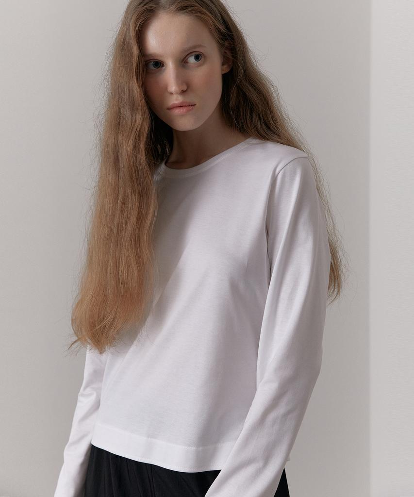 38 Come On Common Silket Essential Long Sleeve T-Shirts (White)