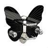 Acrylic Wall-Mounted Hairbrush Holder, Comb Rack, Elegant Butterfly-Shaped Organizer for Hair