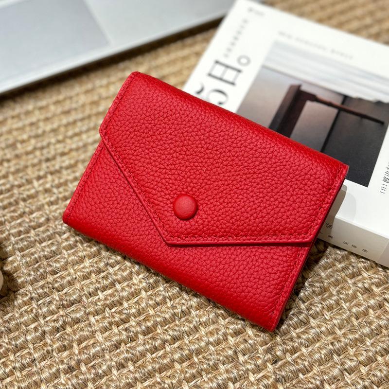 2025 Women's Genuine Leather Slim Wallet & Card Holder - High-End Multifunctional Purse