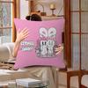 Esther-Bunny Room Maple Design Cushion Cover Happy Autumn Harvest Decor Holiday Decorati Pillow Cover