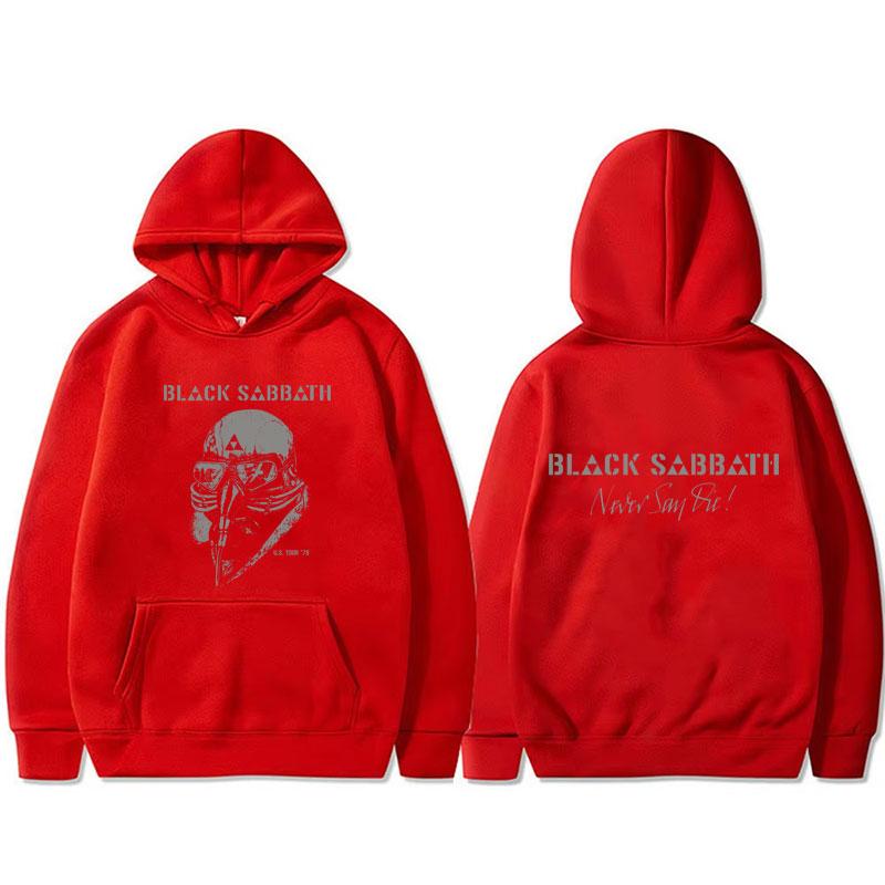 Heavy Metal Rock Band Black Sabbath Tour Hoodie Ozzy Osbourne Pullover Hoodies Men's Women's Gothic Vintage Oversized Sweatshirt