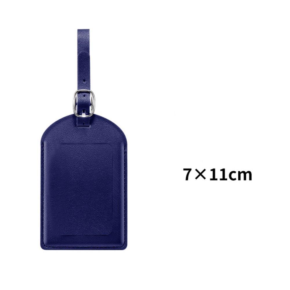 PU Leather Luggage Tags Anti Loss Baggage Boarding Bag Tag New Boarding Passes  Men