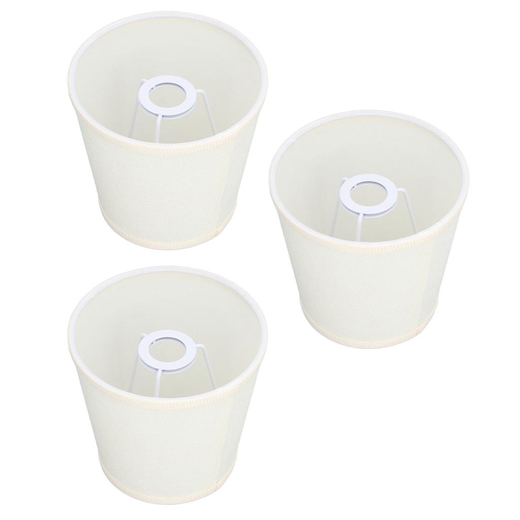 3Pcs Table Lampshade Hand Crafted High Transmittance Soft Cloth Highly Durable Safe Design Small