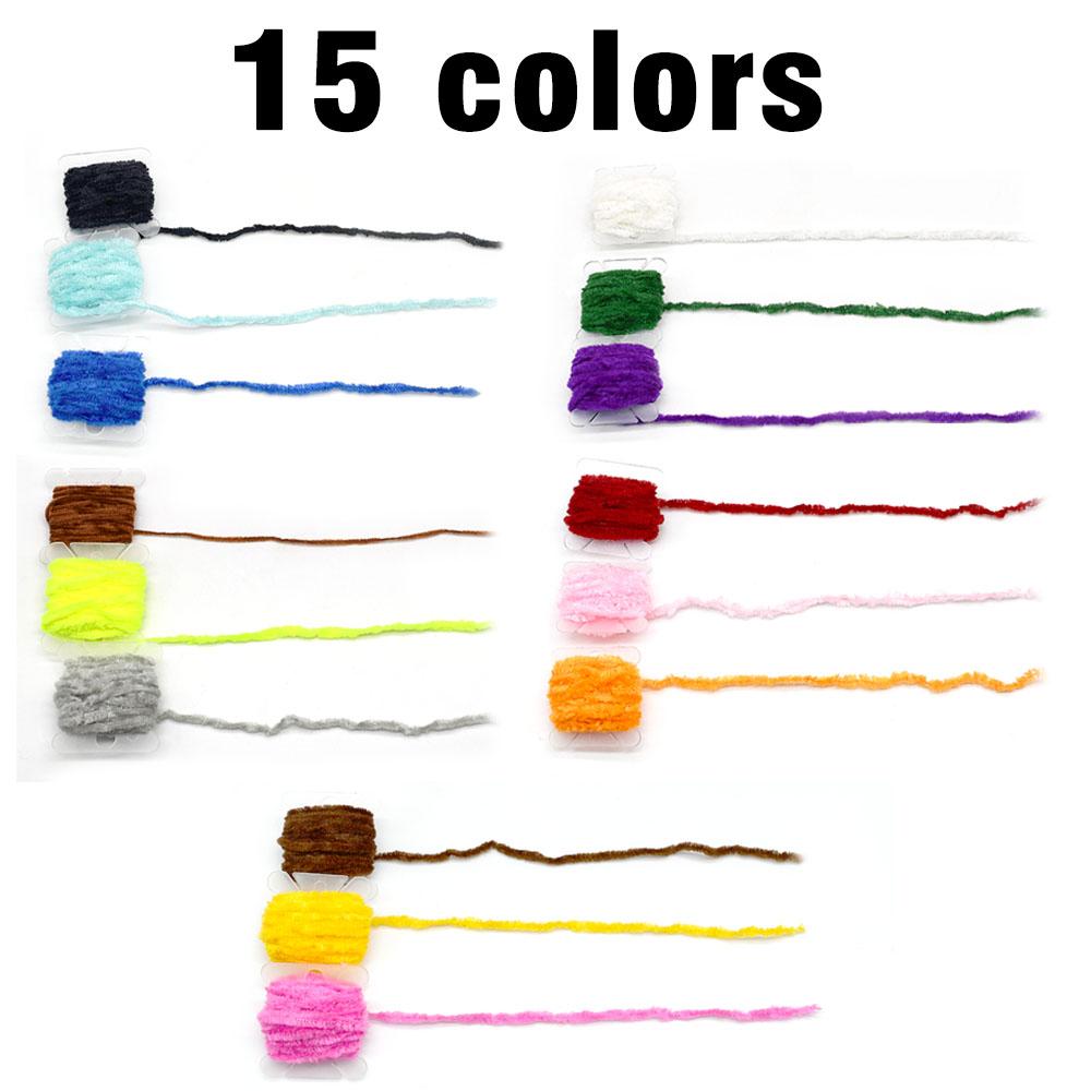MNFT 2 Cards Woolly Bugger Tinsel Chenille - Hareline Fly Tying Material