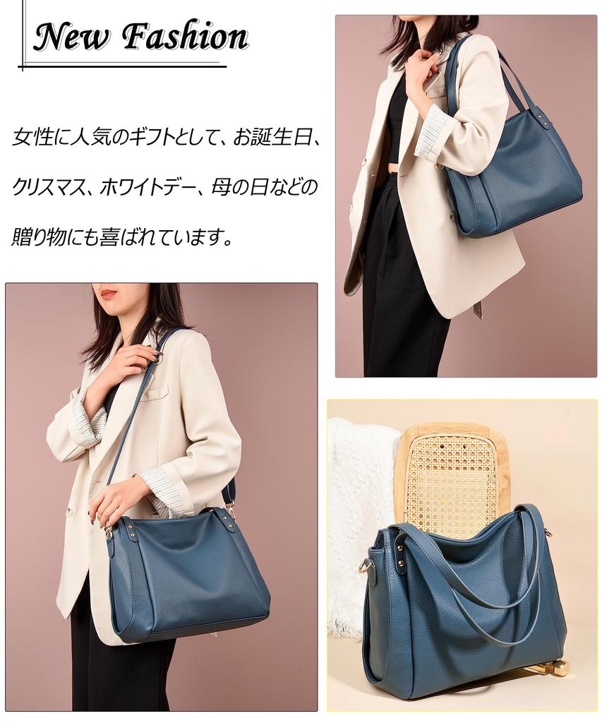 FSD.WG Women's Shoulder Bag, Crossbody Bag, Large Capacity, PU Leather, Lightweight, Korean Design, Popular for Spring, Summer, Fall, and Winter, 3