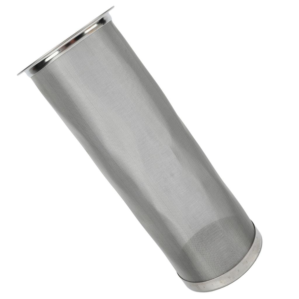 Cold Brew Coffee Filter Stainless Steel Reusable Wide Mouth Mesh Cylindrical Filter with White Gasket for Tea