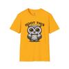 Wise Old Owl Hoot This Two Fingers Up T Shirt
