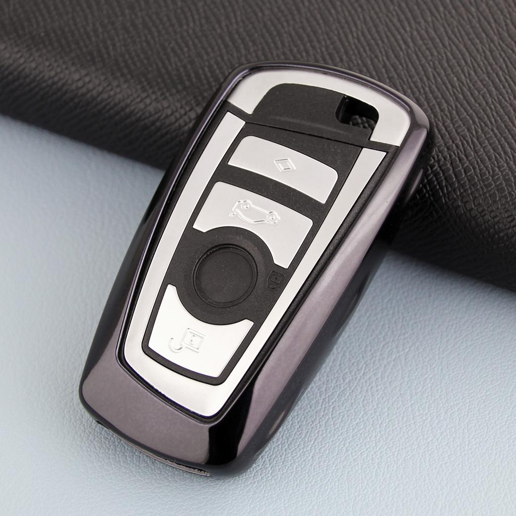 Für BMW 1 2 3 4 5 6 7 Serie X3 X4 Schwarz Weiche Schlüssel Fall Abdeckung Fob Halter Zubehör f20 F22 F30 F31 F34 F36 F10 F07 F01 F25