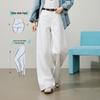 Women's Textured Straight-Leg Wide-Leg Jeans