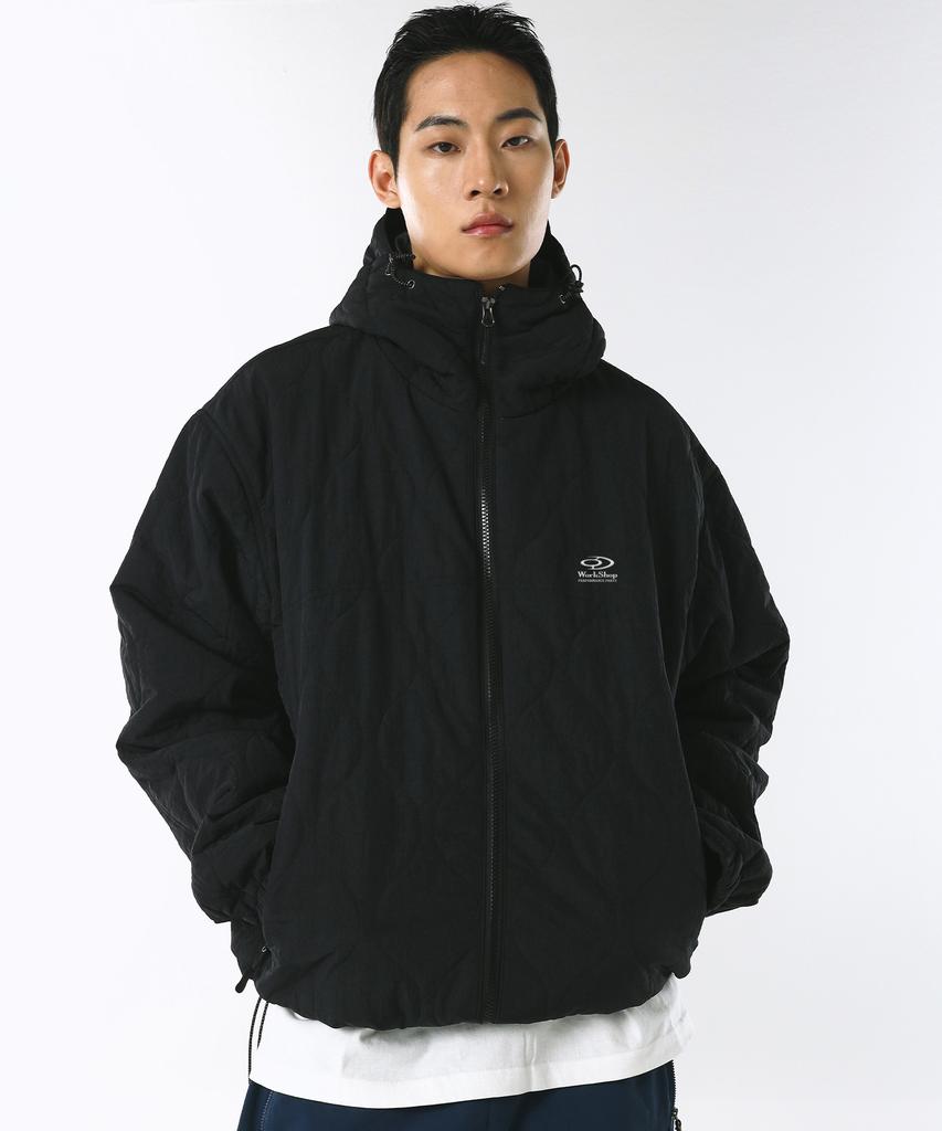 Travel Scout Quilted Windbreaker Black