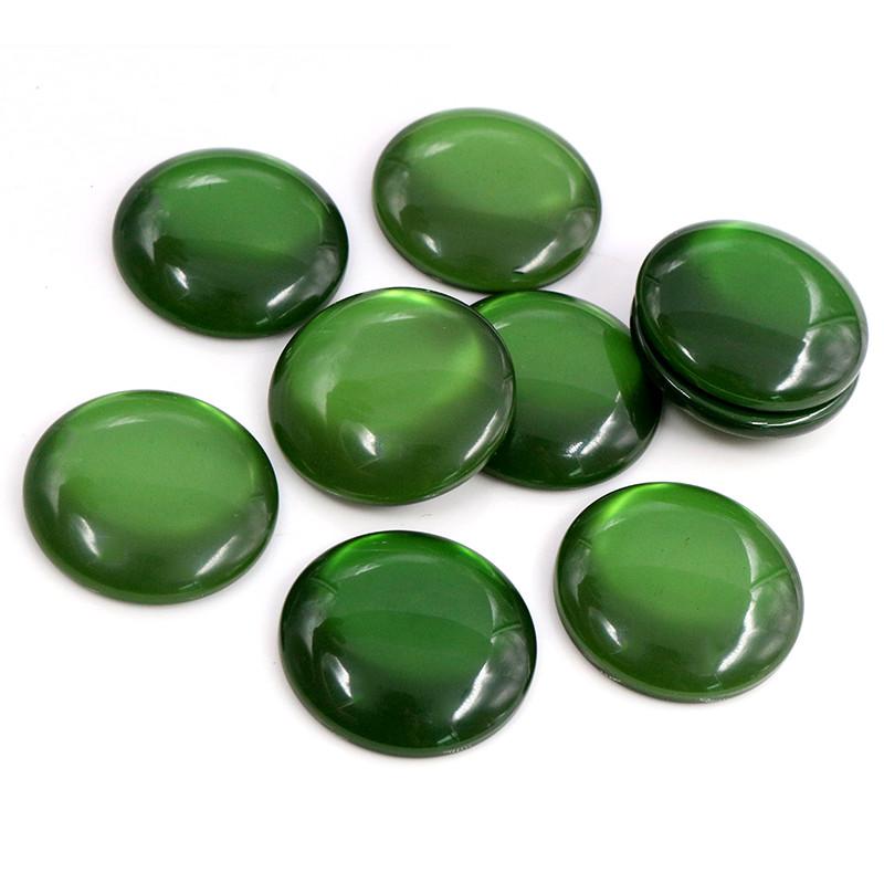 10pcs/lot 25mm Multi Mixed Color Flat Back Resin Cabochons Cameo Fit 25mm Cameo Base Domed Jewelry Accessories Supplies