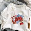 Summer Korean Oversized Loose Cotton Spring and Autumn Inner Layer Shirt, Short Sleeved T-shirt, Women's Couple Outfit T-shirt