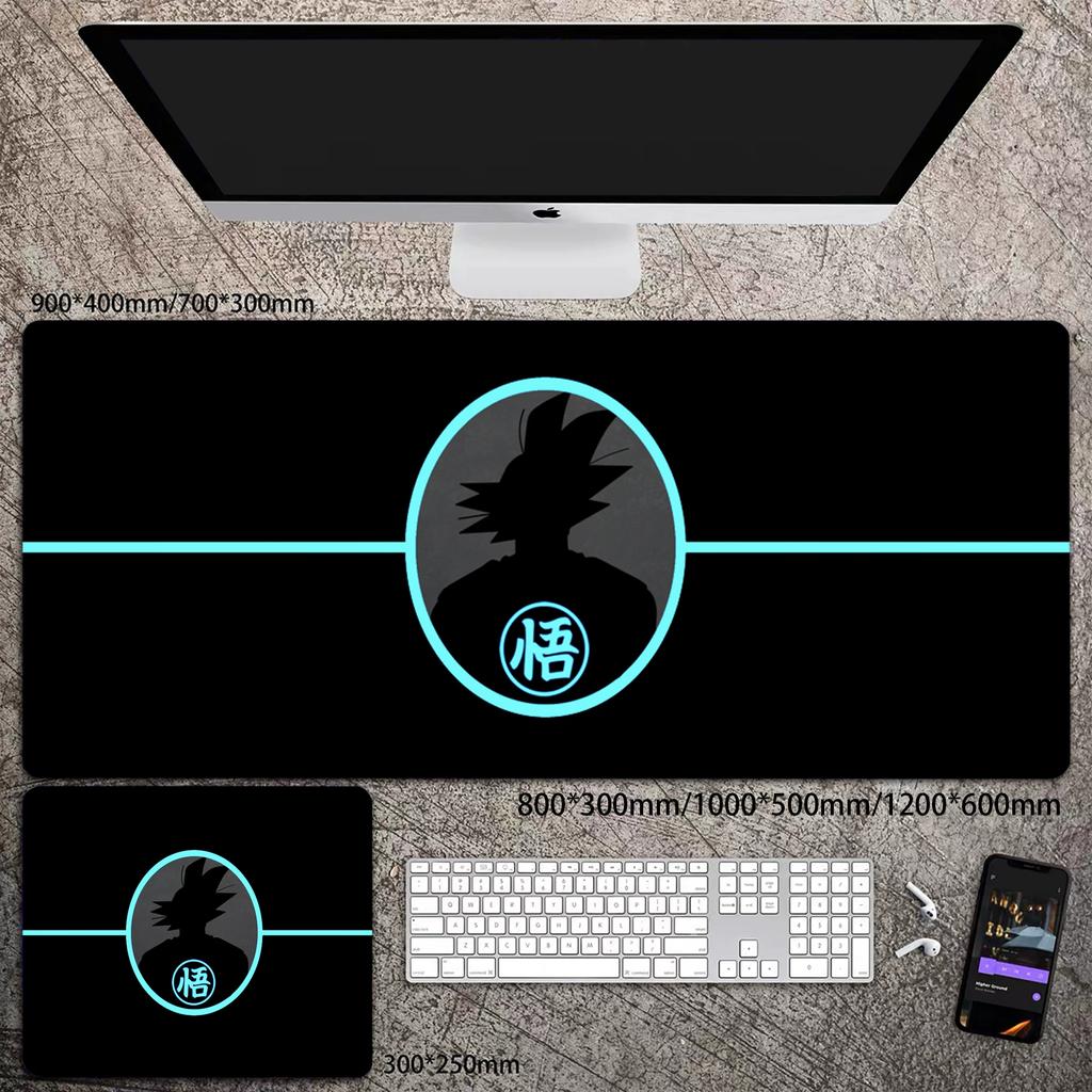 Skórzana podkładka pod mysz do biura Wysoka rozdzielczość Drukowanie Dragon Ball Mata na biurko Uroczy Son Goku Zablokowana krawędź Duży Pogrubiony Mata na biurko komputerowe Podkładka do pisania Klawiatura