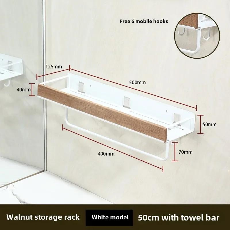 Černé rohové police do koupelny Kuchyňská nástěnná police Stojan na šampony do sprchy Koupelnové doplňky 40-60 cm