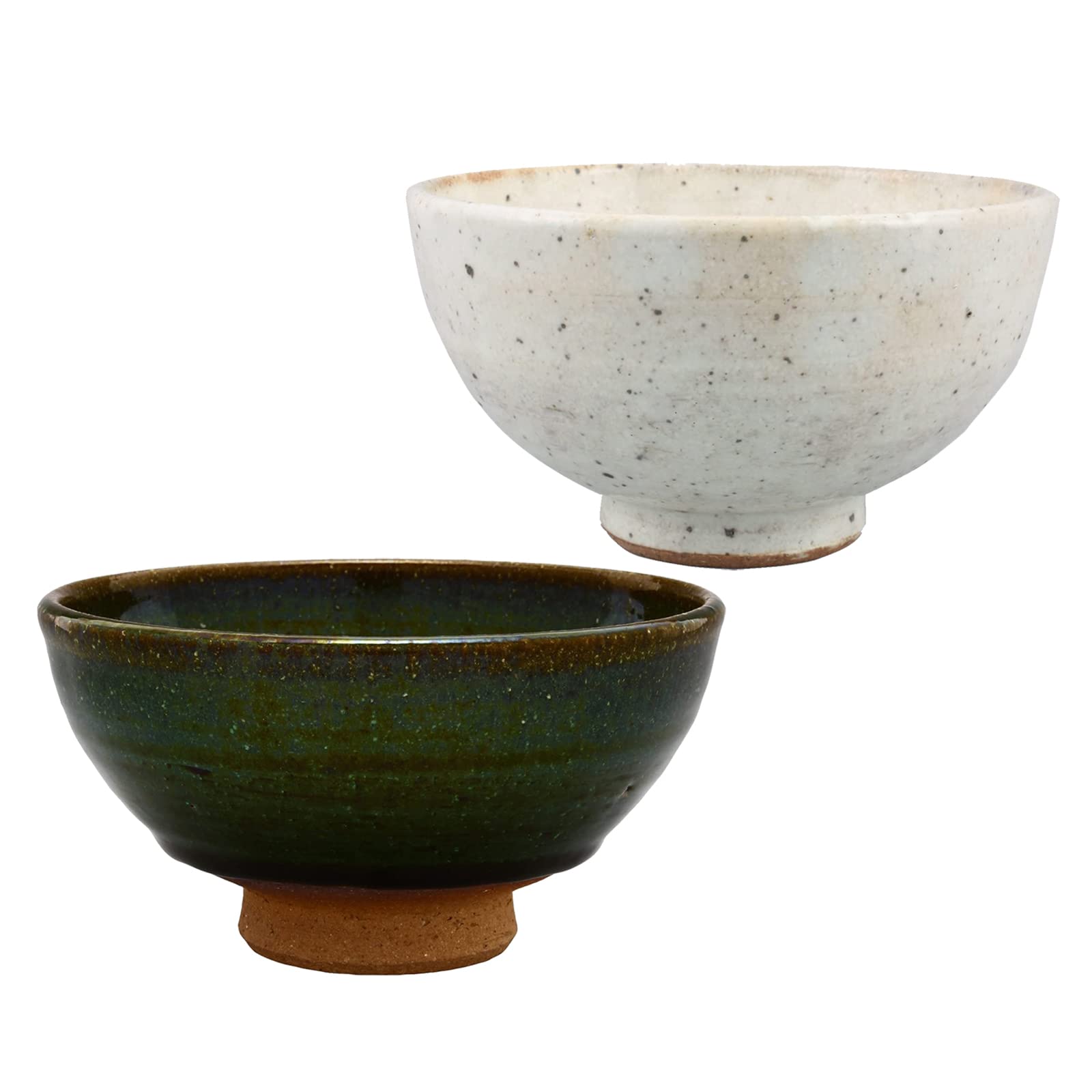 

Mino ware Tea bowl and rice diameter tableware pair set of 2 oribe and iron Made in Japan Oono Shigeyasu bowl, approx. 13cm, (full powder) 134-0050p чёрный