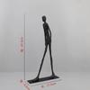 Metal Cast Iron Acrobatic Figure Sculptures, Home Decor, Black Abstract Art Figure Model Sculptures, Office Desk Ornaments