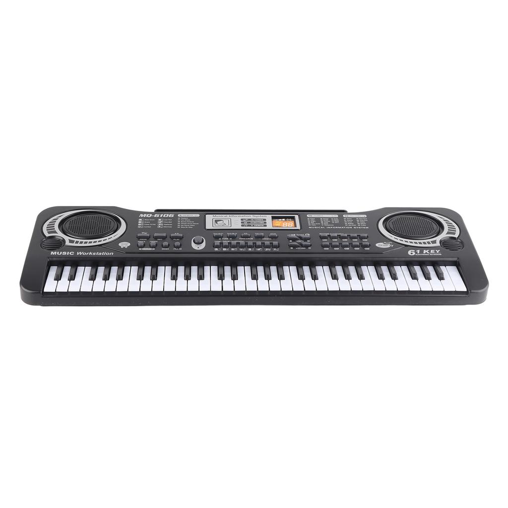 Tastiera Digitale Elettrica 61 Tasti Pianoforte Strumenti Musicali Giocattolo per Bambini con Microfono