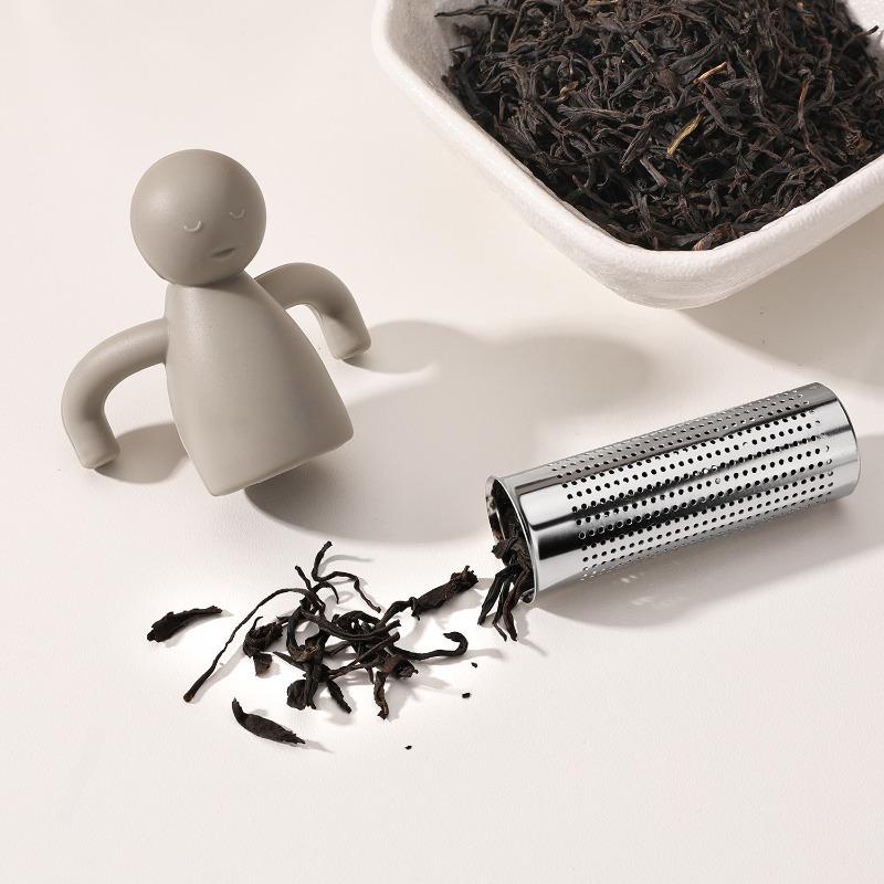 Silicone tea maker creative humanoid tea leak tea filter household tea tea compartment filter tea set accessories