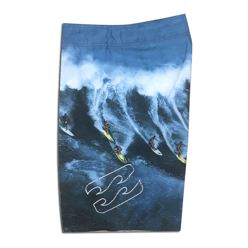 2023 Men's Summer Surf Print Quick-Dry Loose Beach Shorts