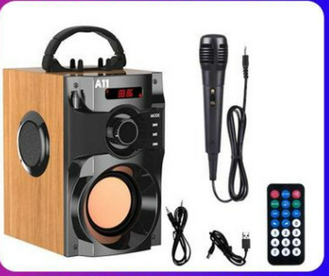 A11 Mobiler Bluetooth-Lautsprecher 4.0 - Kompakt, Outdoor, Schwerer Bass mit Kartensteckplatz