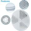 6 Pack White Round Reflector, Front Reflector With Mounting Screw, Safety Reflectors For Driveway, Trailer, Posts