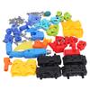 Dinosaur Car Toy Set Simulation Realistic DIY Dinosaur Transforming Drill Toy for Children