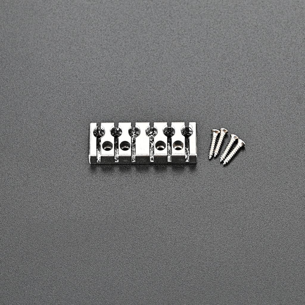 Headless Electric Guitar Nut Parts Adjustable Headless Electric Guitar 6 String Zinc Alloy Lock Locking Nut With Mounting Screws