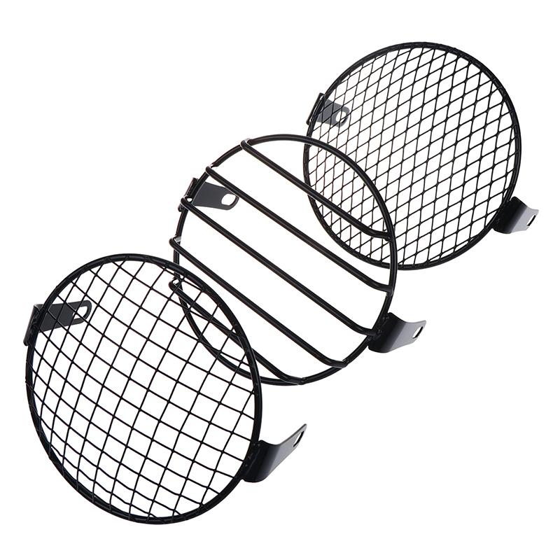 5.75Inch Metal Motorcycle Cg125 Modified Headlight Gn125 Cruiser Retro Light Grille Protective Ccover