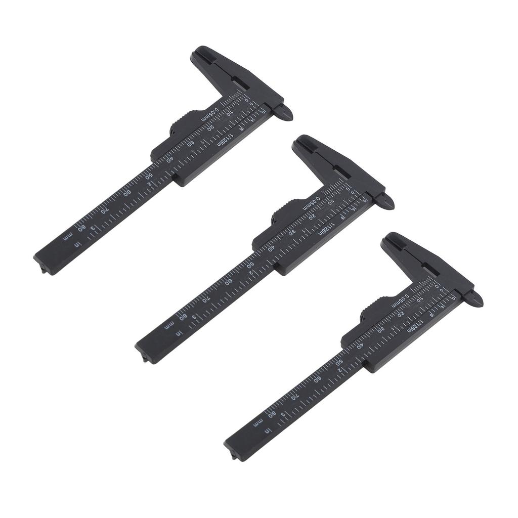 10Pcs 80mm Black Eyebrow Tattoo Measuring Ruler Disposable Microblading Positioning Brow Vernier Caliper Tool