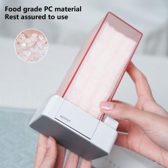 Storage Box Detachable Dust-proof Rectangular Reusable Plastic Auto Cotton Pad Dispenser Household Supplies