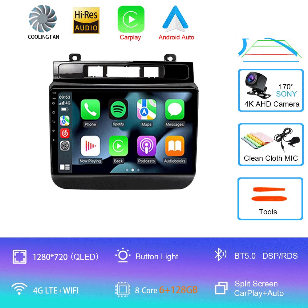 Car Radio For Volkswagen VW Touareg 2011-2018 Touch Screen Wireless Carplay Android 14 Auto Car Stereo Multimedia Player