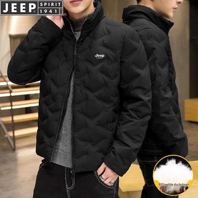 JEEP SPIRIT Men's Warm Stand Collar Down Jacket