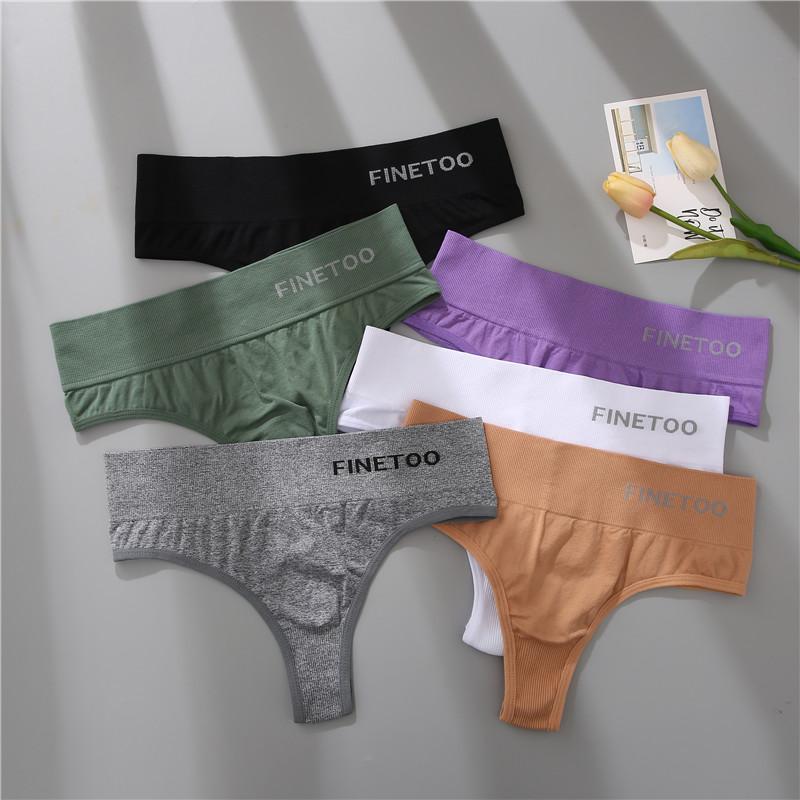 2PCS/Set M-2XL Bodyshaper G-String Panties Women Slim Underwear Female Lingerie Sexy Lady Thongs High Waist Underpants