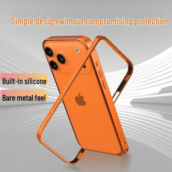 

iPhone 17 Pro Max Металлическая легкая защитная накладка с рамкой Морской конёк iPhone 14 Plus