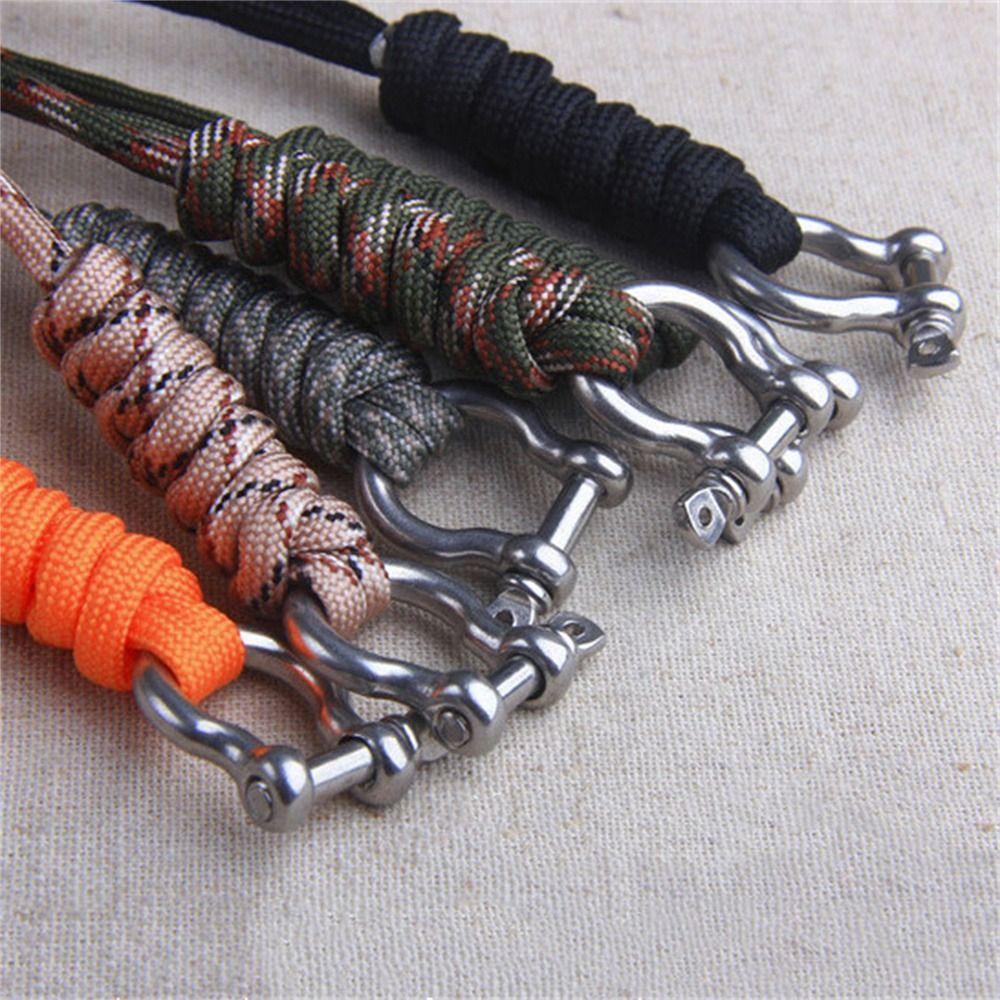 High Strength Paracord Keychain Outdoor Style Parachute Cord Keychain Survival Tool