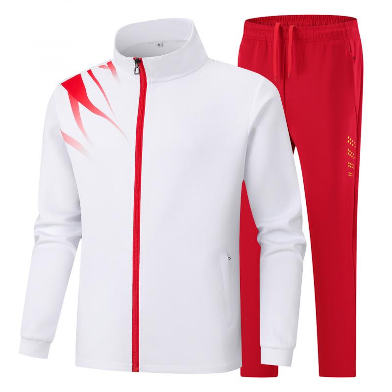 Unisex Stand-up Collar Sports Jacket and Hoodie Set