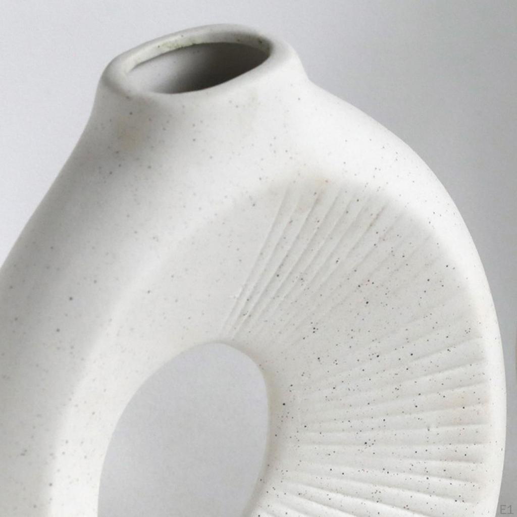 Keramik-Blumenvase, hohl, ästhetisch, nordisch, modern, Blumentopf, minimalistisch für