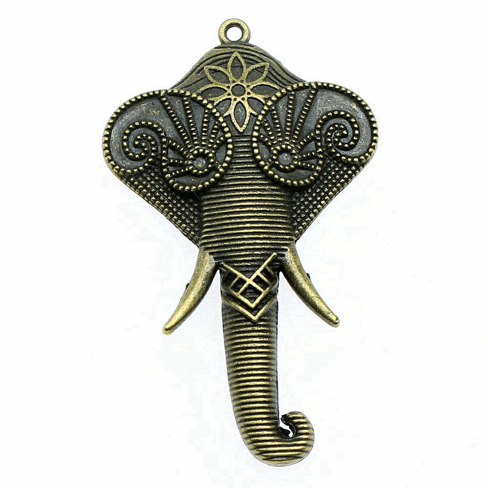 Charms Elephant God Pendants Kids' Jewelry Materials QC049