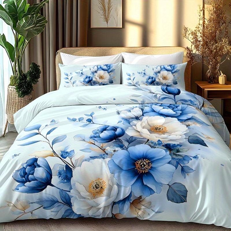 Princess Floral Bedding Set Duvet Cover Set Quilt Cover With Pillowcase For Bedroom Decor Birthday Gift Halloween Christmas Gift