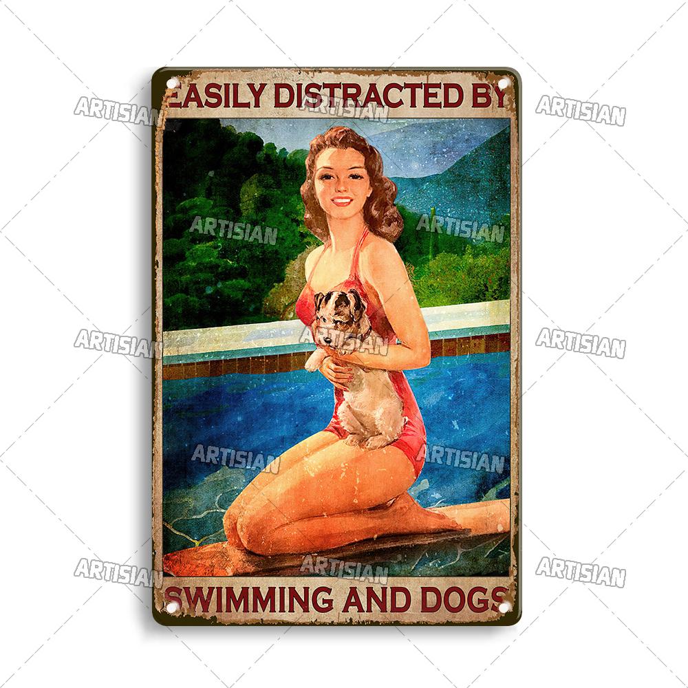 Artisian Sport Metal Sign Swimming Tin Poster Diving Decorative Plate Wall Decor Garage Bar Pub Club Hotel Cafe Kitchen Home