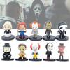 Sada 10 PVC figurek postav z hororových filmů Chucky, Joker, The Crow a další!