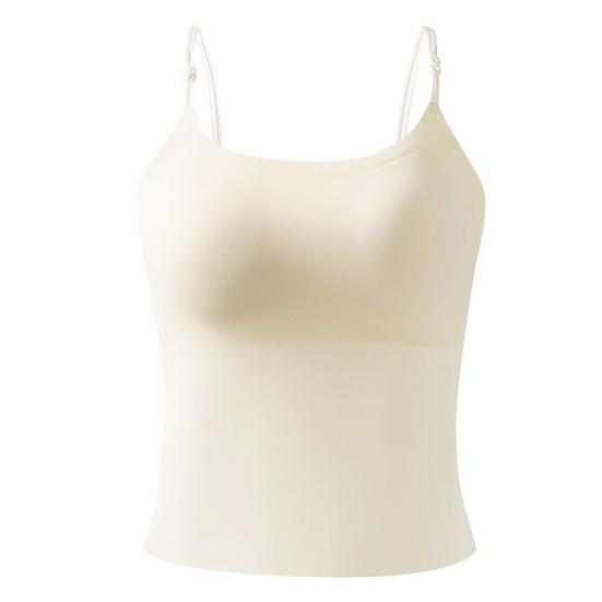 

Women s Tank Tops with Built-in Bra Padded Sleeveless Spaghetti Strap Camisole Tops Double Lined Summer Going Out Basic Cami Shirts M белый