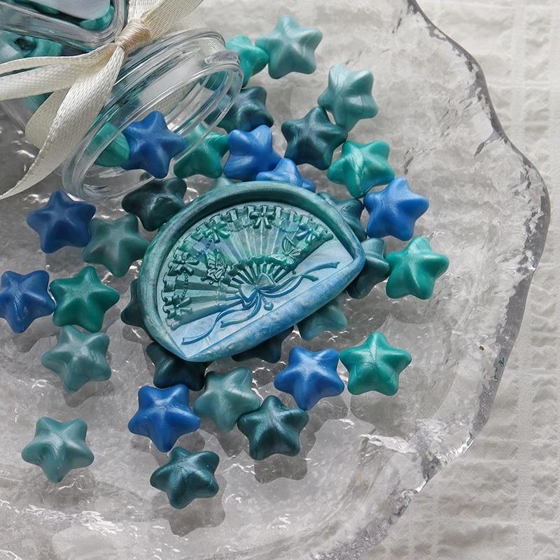 NEW 150pcs Five-pointed Pentagonal Lacquer Wax Grains Diy Envelope Sealing Hand Account Decorative