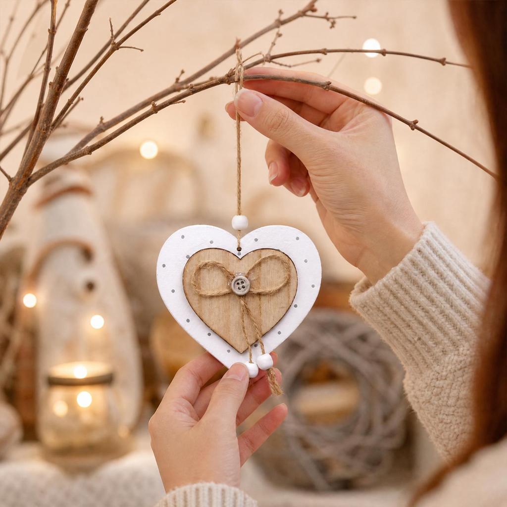 Wooden Wall-Heart Decor Warm for Event Displays