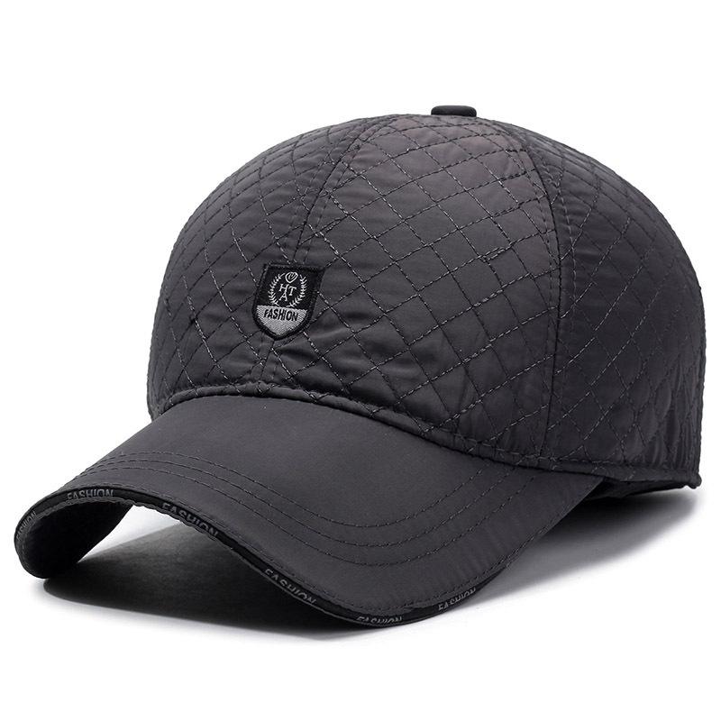 Ear Protecting Baseball Cap Gentle ColdSeason Northeast Plus Velvet Cotton Hat Thick Hat Warm Cycling Windproof Cold Quilted Embroidered Hat