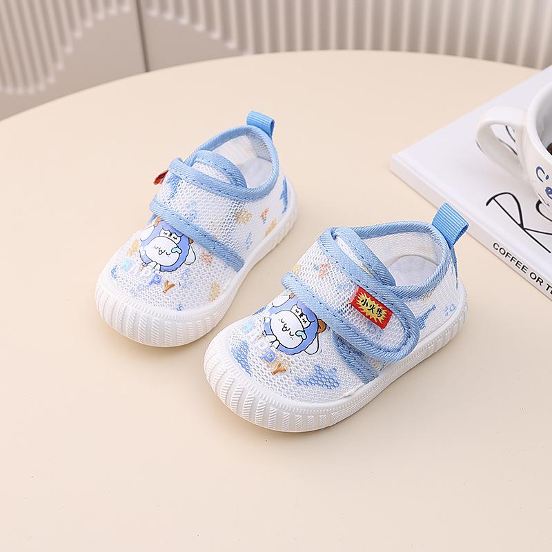 Summer 0-1 One 2 Year Old Infant Baby Hollow Mesh Toddler Shoes Children Cartoon Sandals 16