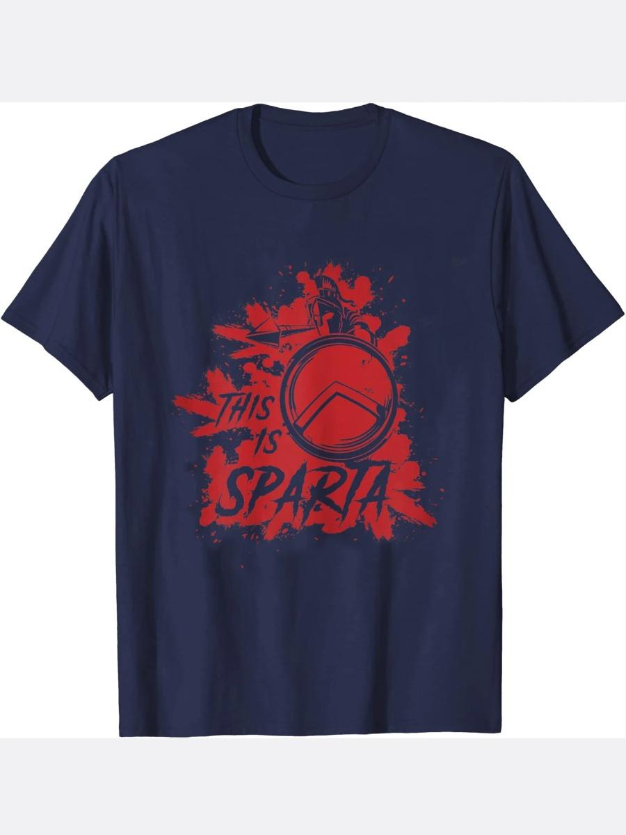 

This Is Sparta Blood Splatter Spartan Warrior Training TShirt New 100 Cotton Short Sleeve ONeck Tshirt Casual Mens Top 4XL