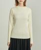 ROPE PICNIC Scallop Neck Rib Knit Pullover Black Maine Size 38 Women's BIOGRACE(R) Sweater, (01),