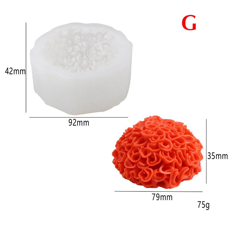 3D Jasmine Rose Flower Silicone Mold for DIY Chocolate Cake Decor Pudding Desserts Pastry Fondant Baking Tool Soap Making